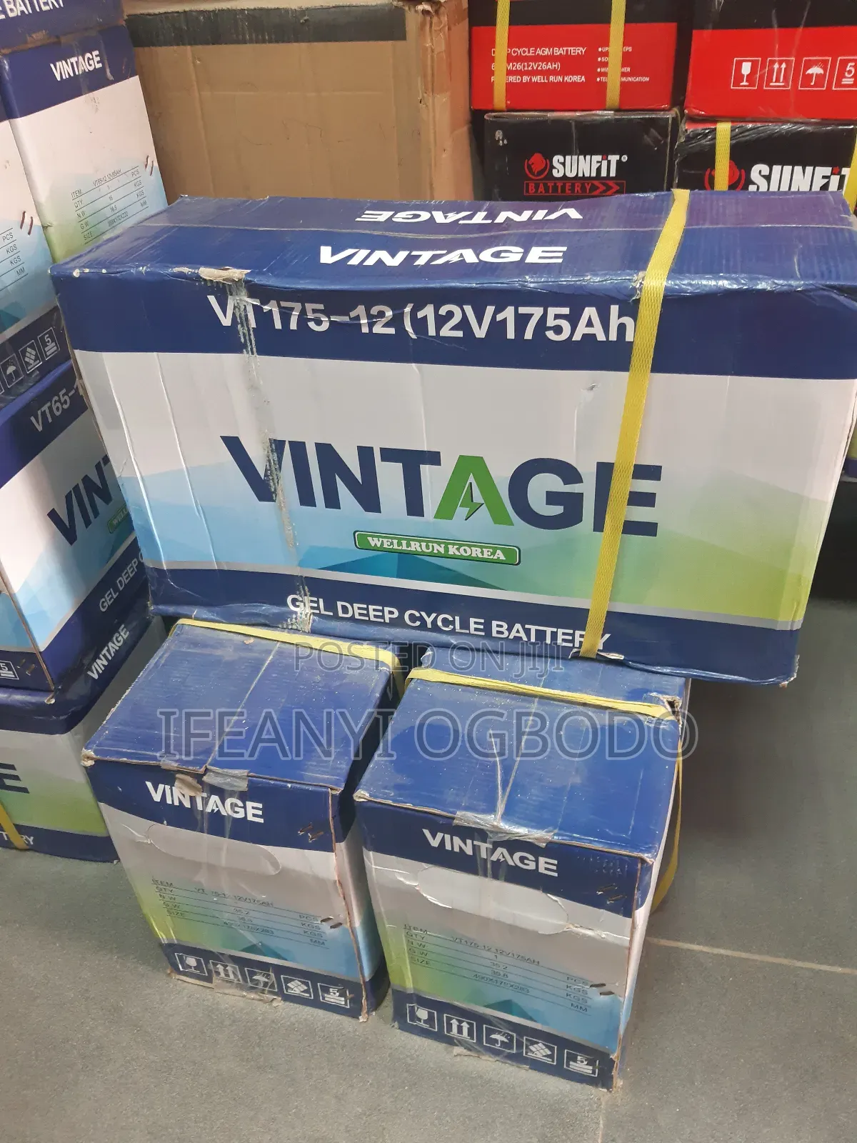 Vintage Dry Cell Battery 175ah 12v