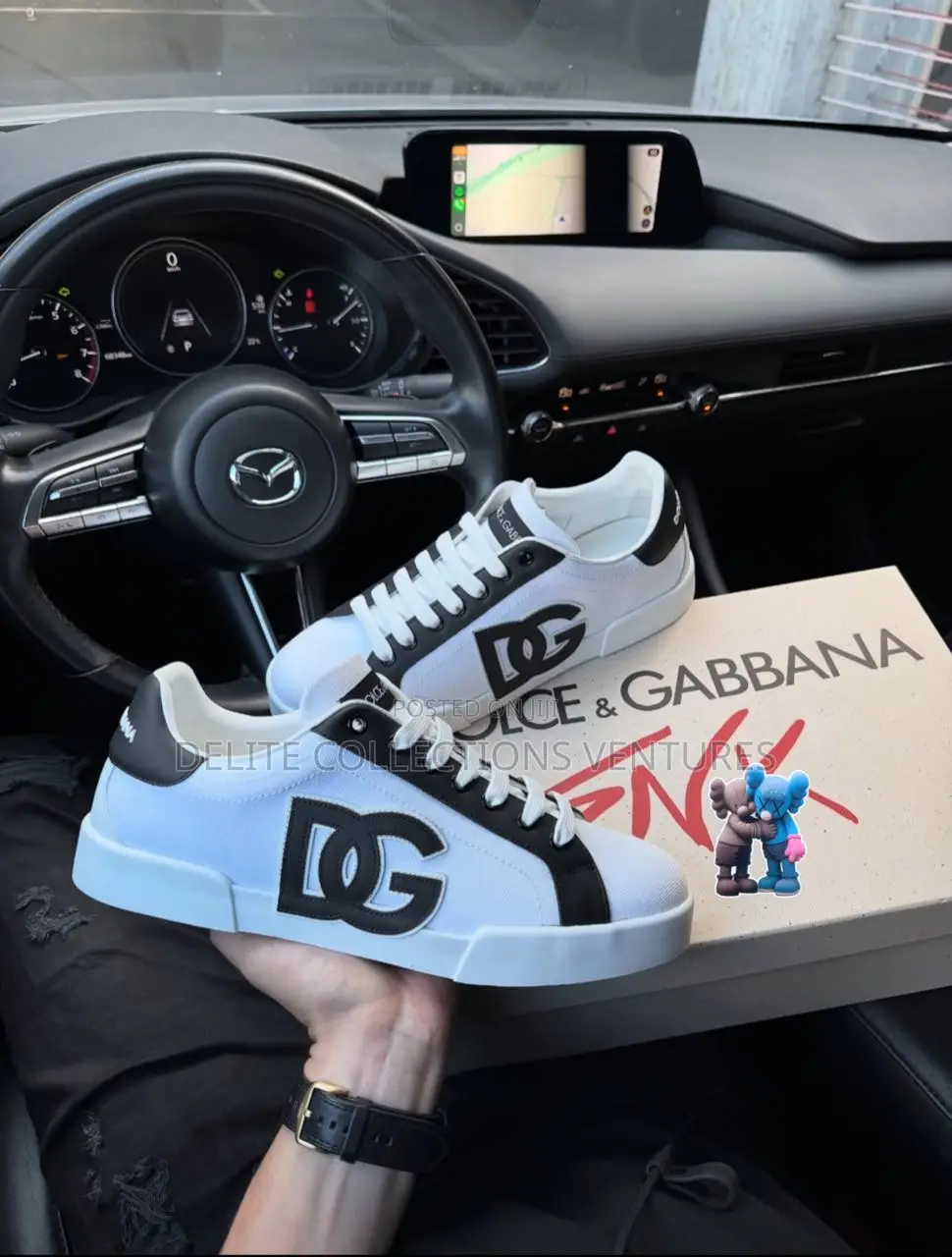 New Dolce Gabbana Patchwork Light With Branded Plate SNKS _