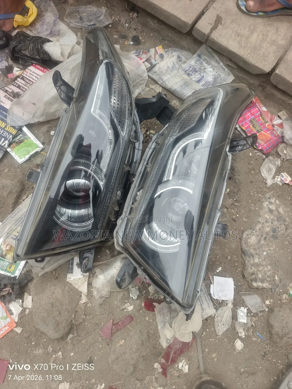 Headlamp Toyota Highlander Upgrading Face 2012 Model