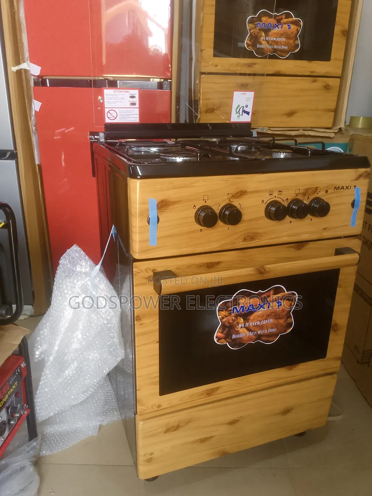 Maxi 60 by 60 3 Gas and 1 Electric Standing Gas
