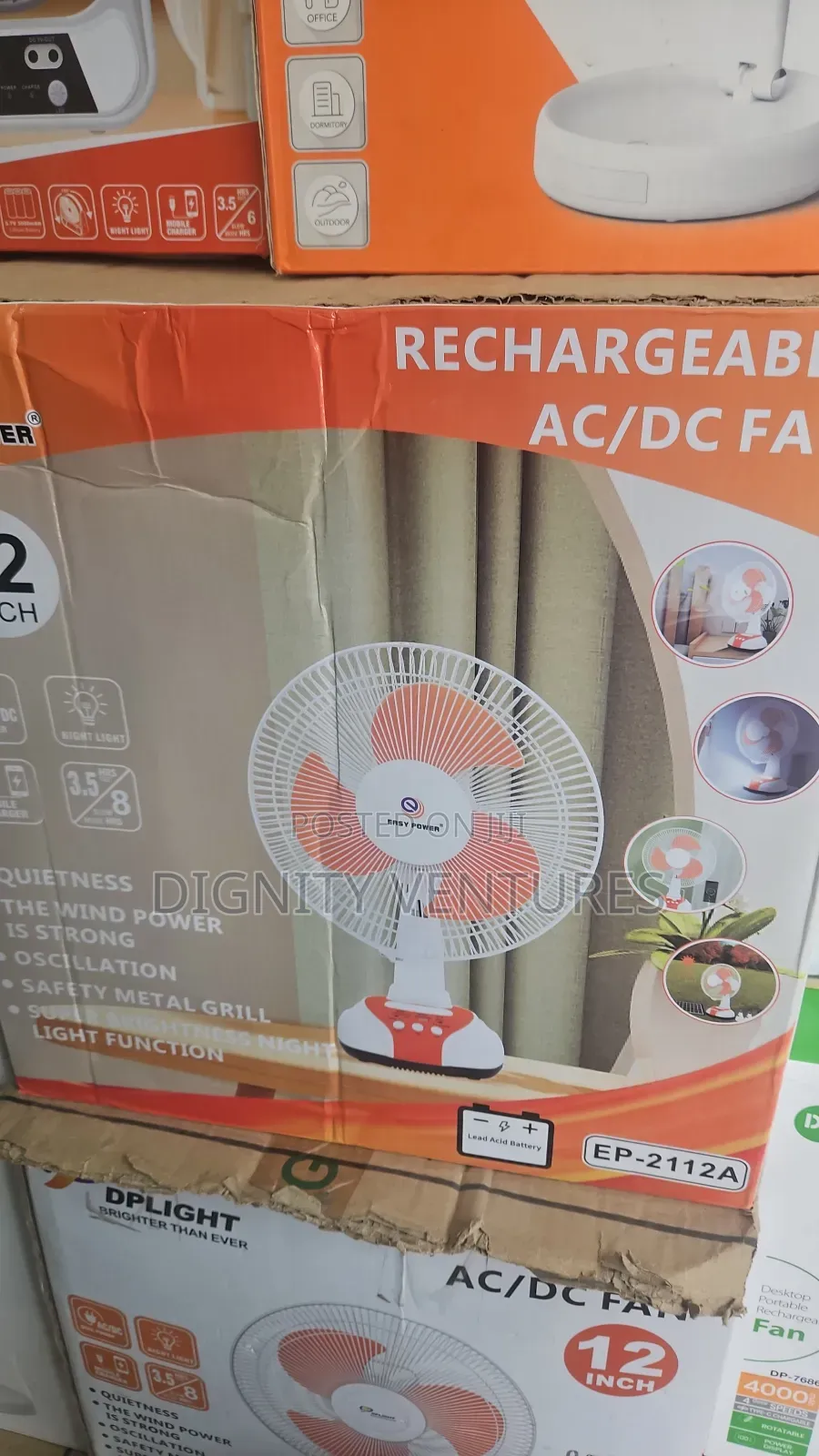 Rechargeab Ac/Dc Fan