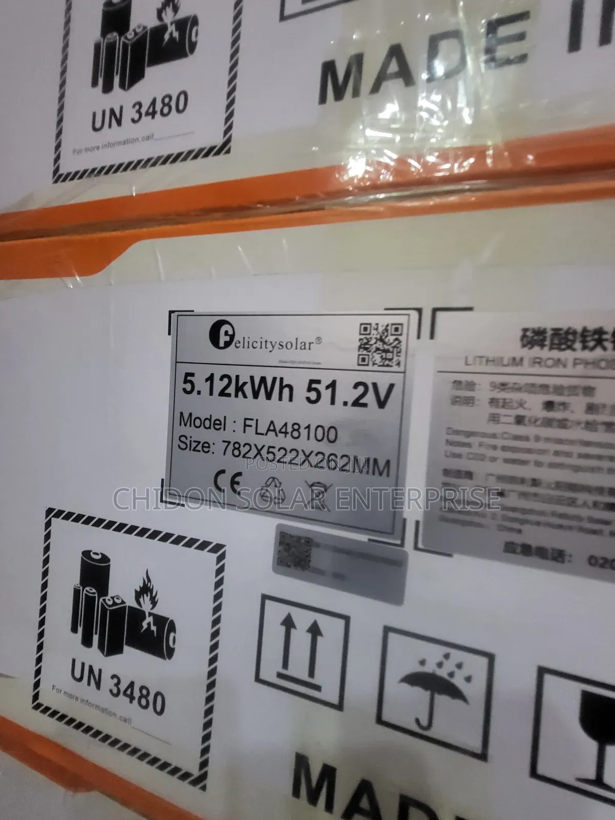 5.12kwh 51.2v Felicity Lithium Ion Battery