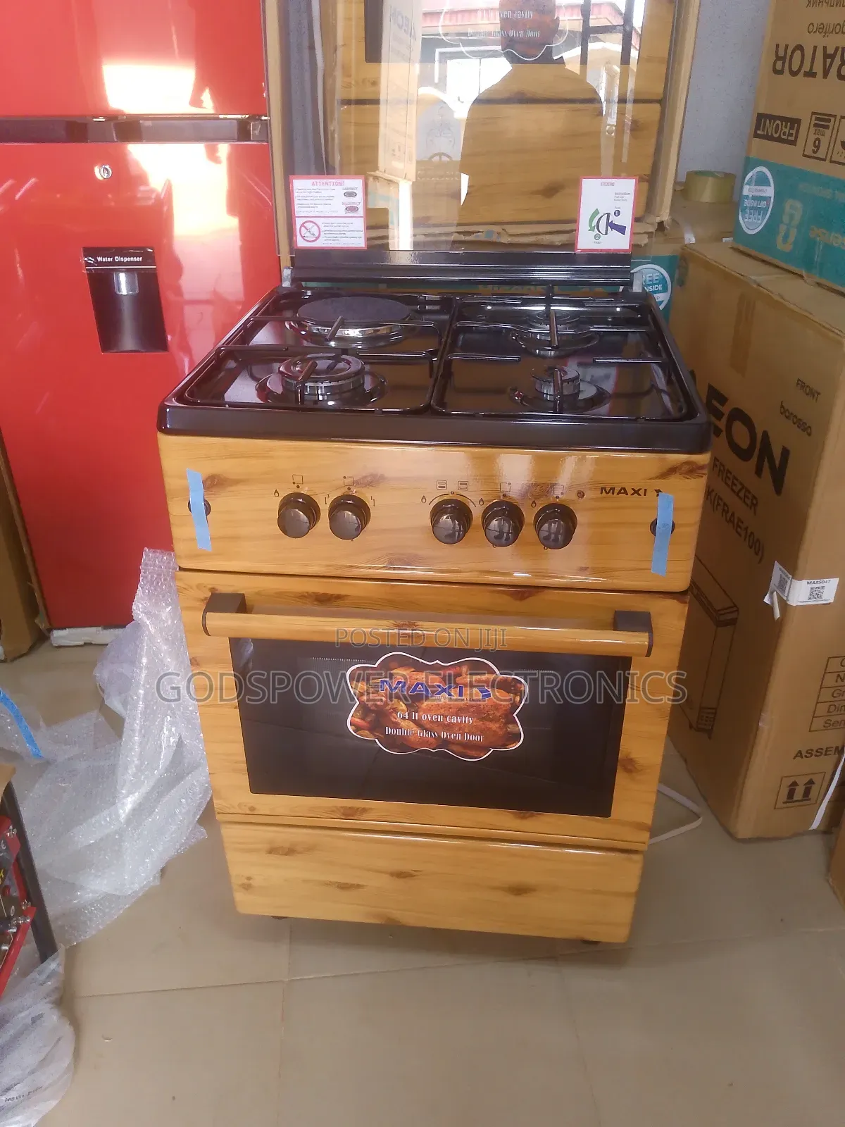 Maxi Made in Turkey 6060 3b+1p Wood Standing Gas Cooker