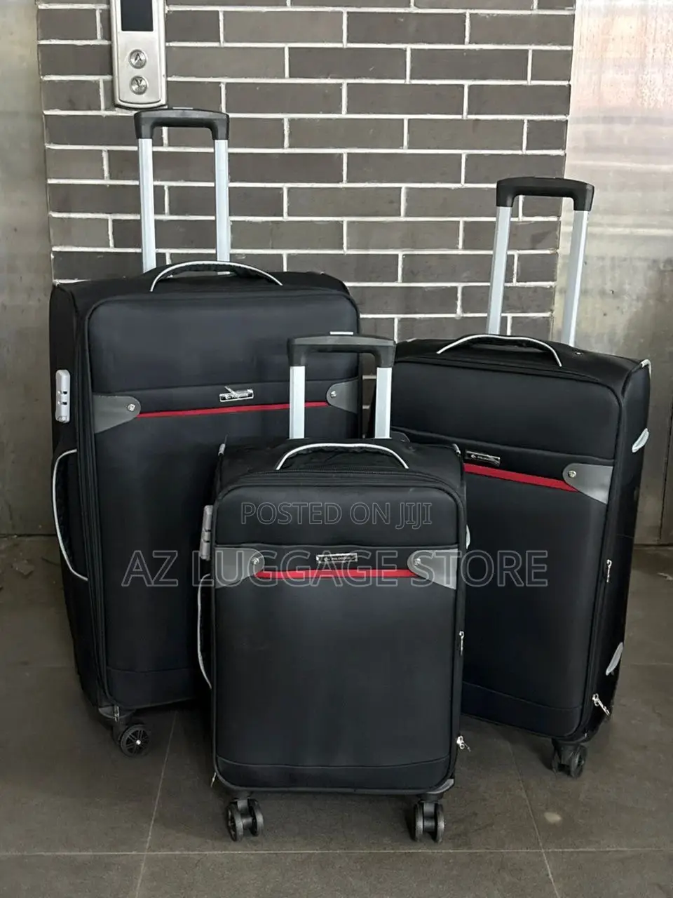 Set of 3 Polo Good Fabric Quality Luxury Luggage Box