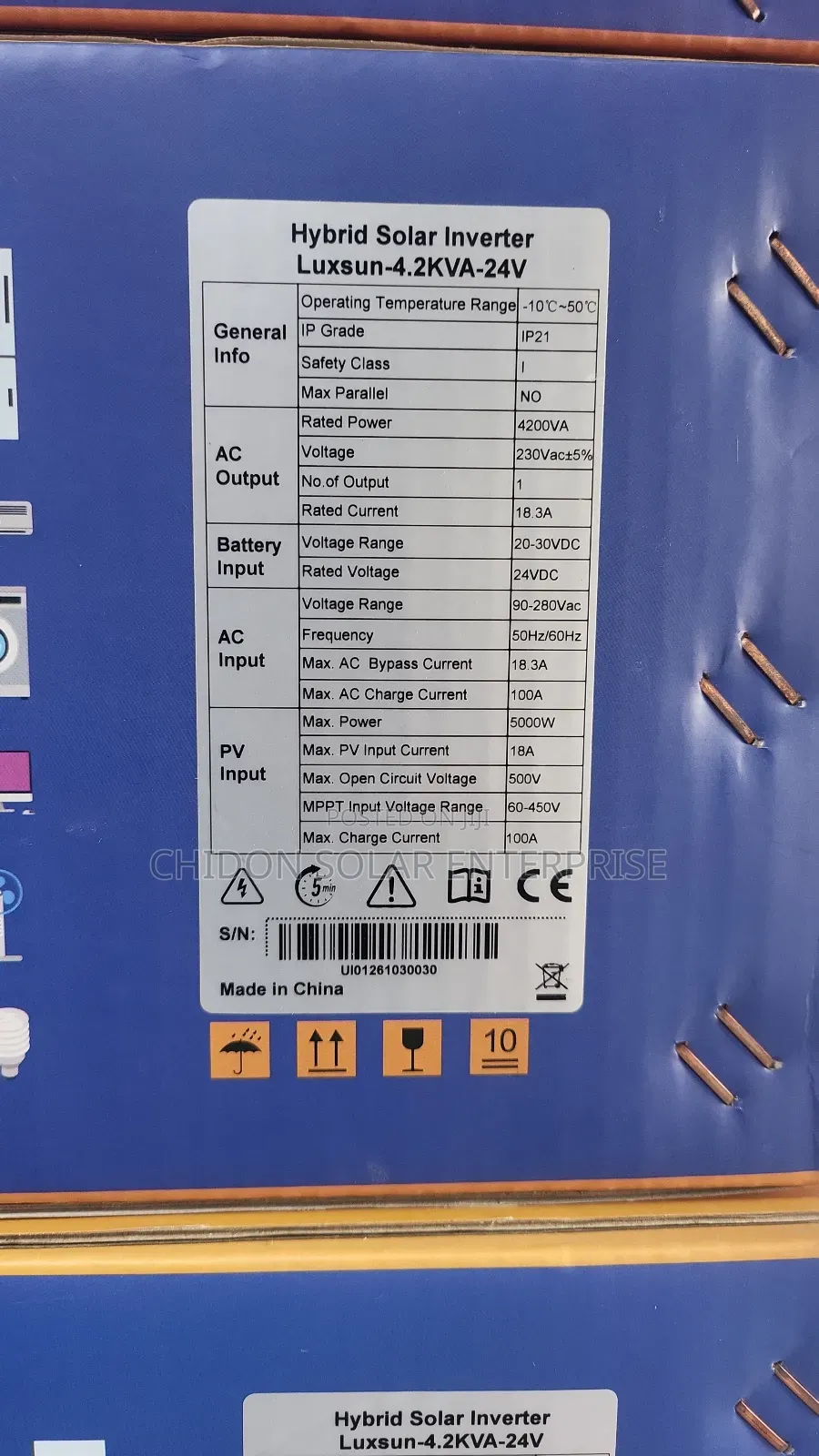 4.2kva 48v Luxsun Hybrid Inverter