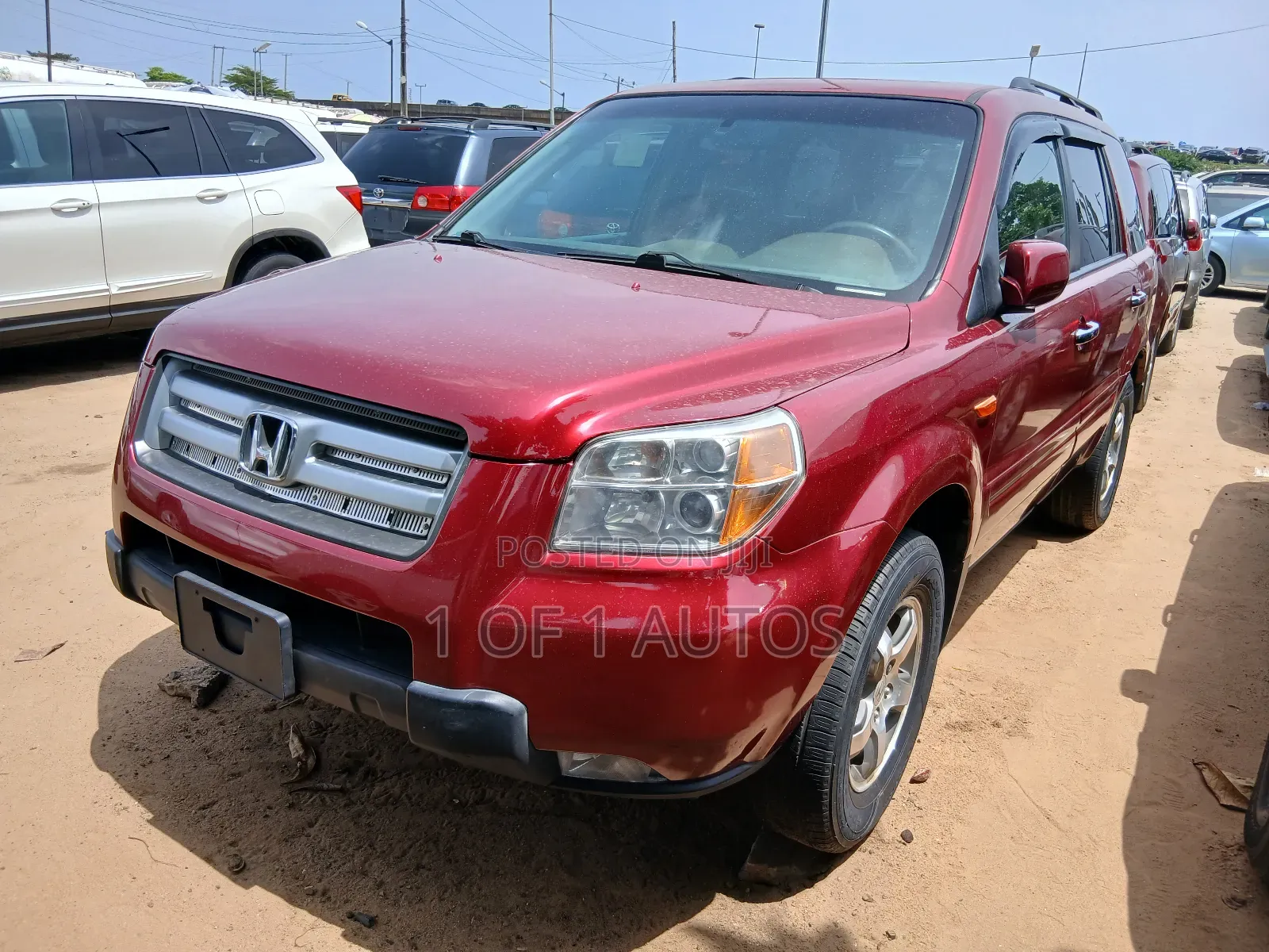 Honda Pilot EX-L 4x4 (3.5L 6cyl 5A) 2007 Red