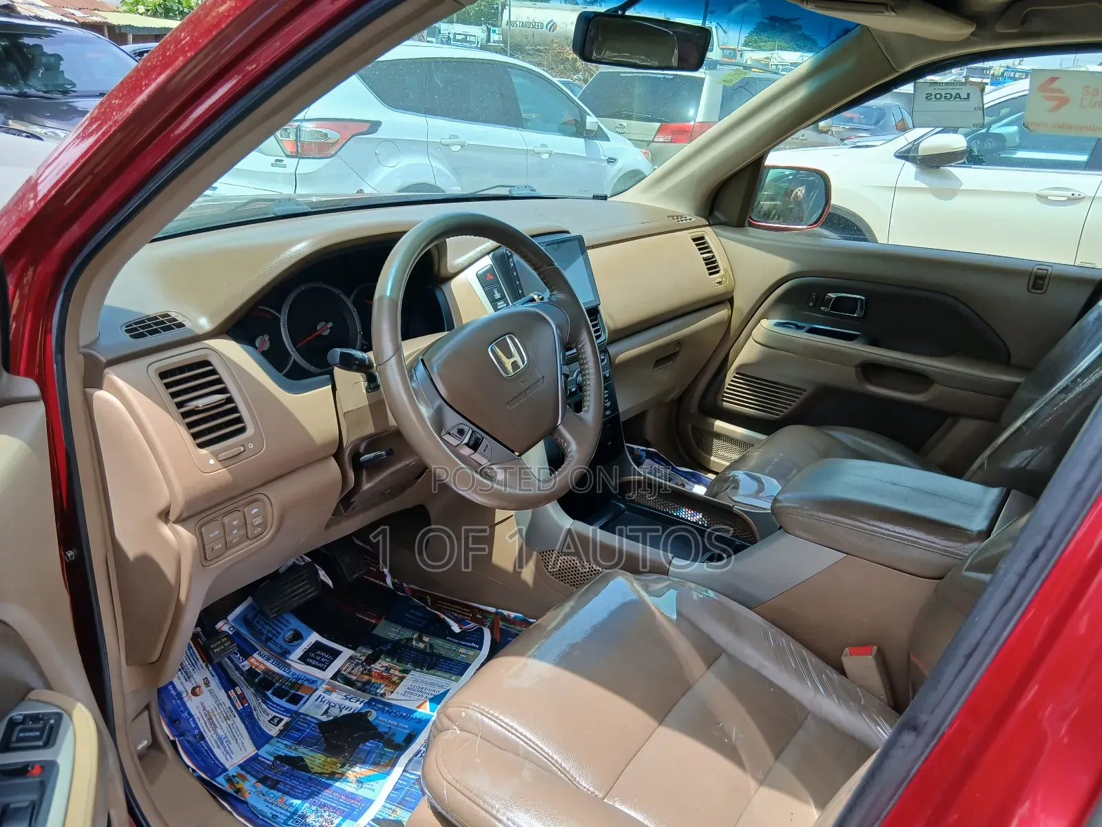 Honda Pilot EX-L 4x4 (3.5L 6cyl 5A) 2007 Red