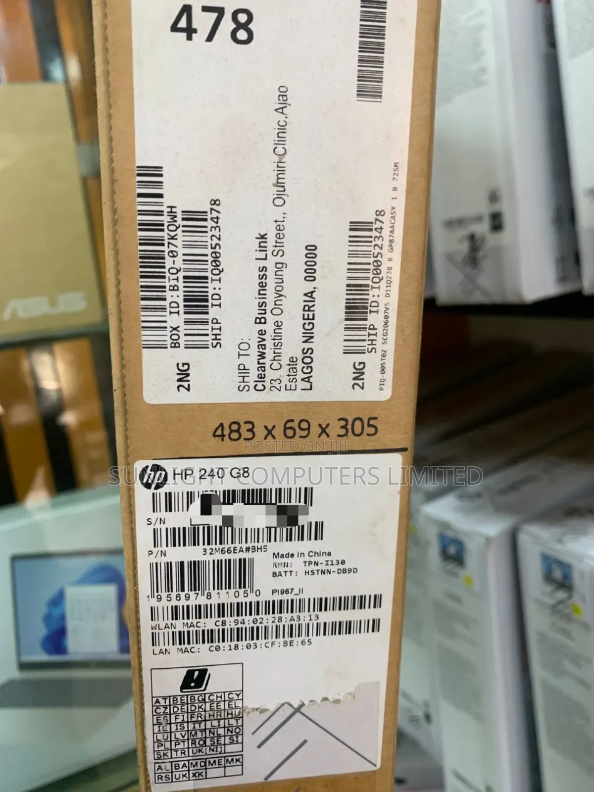 New Laptop HP 240 G8 4GB Intel Pentium HDD 1T