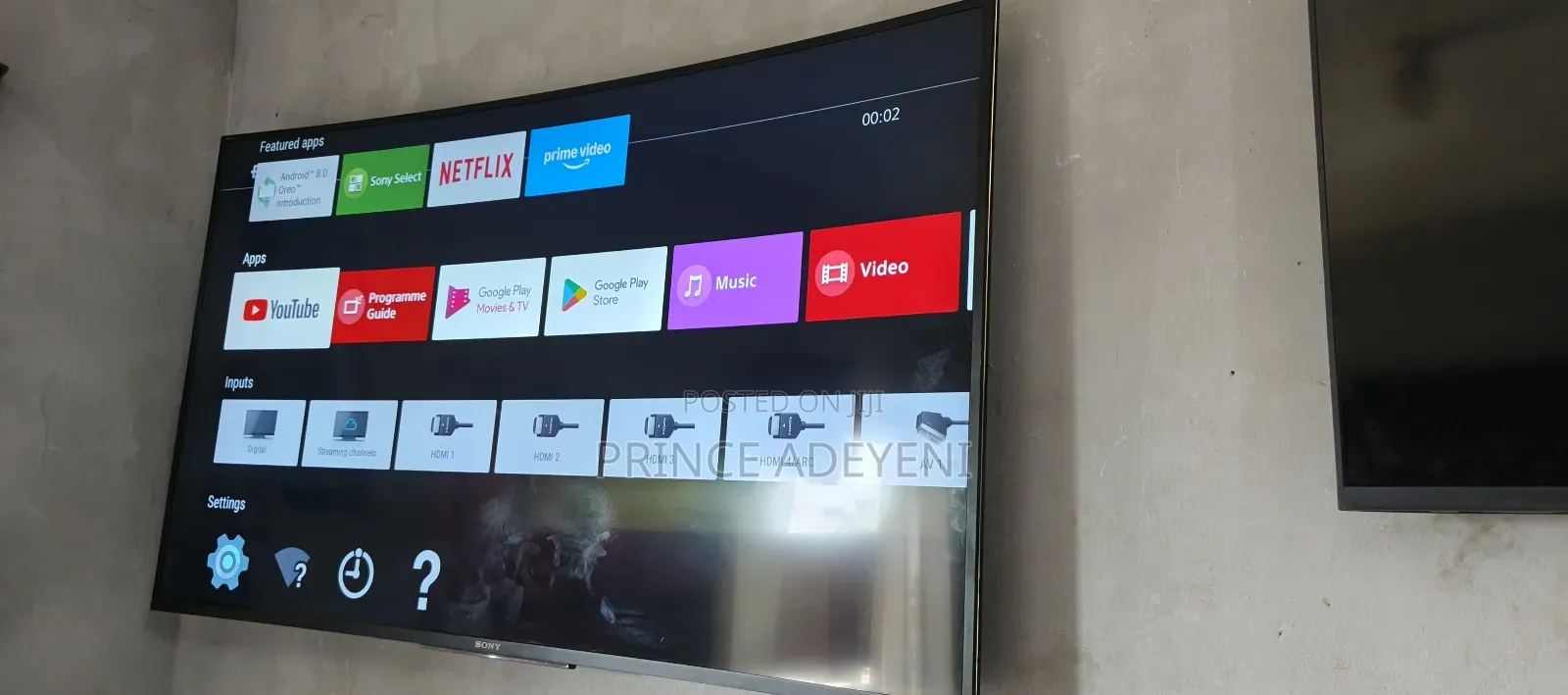 55 Inches Ultra Hd Sony Android Curved Smart Tv