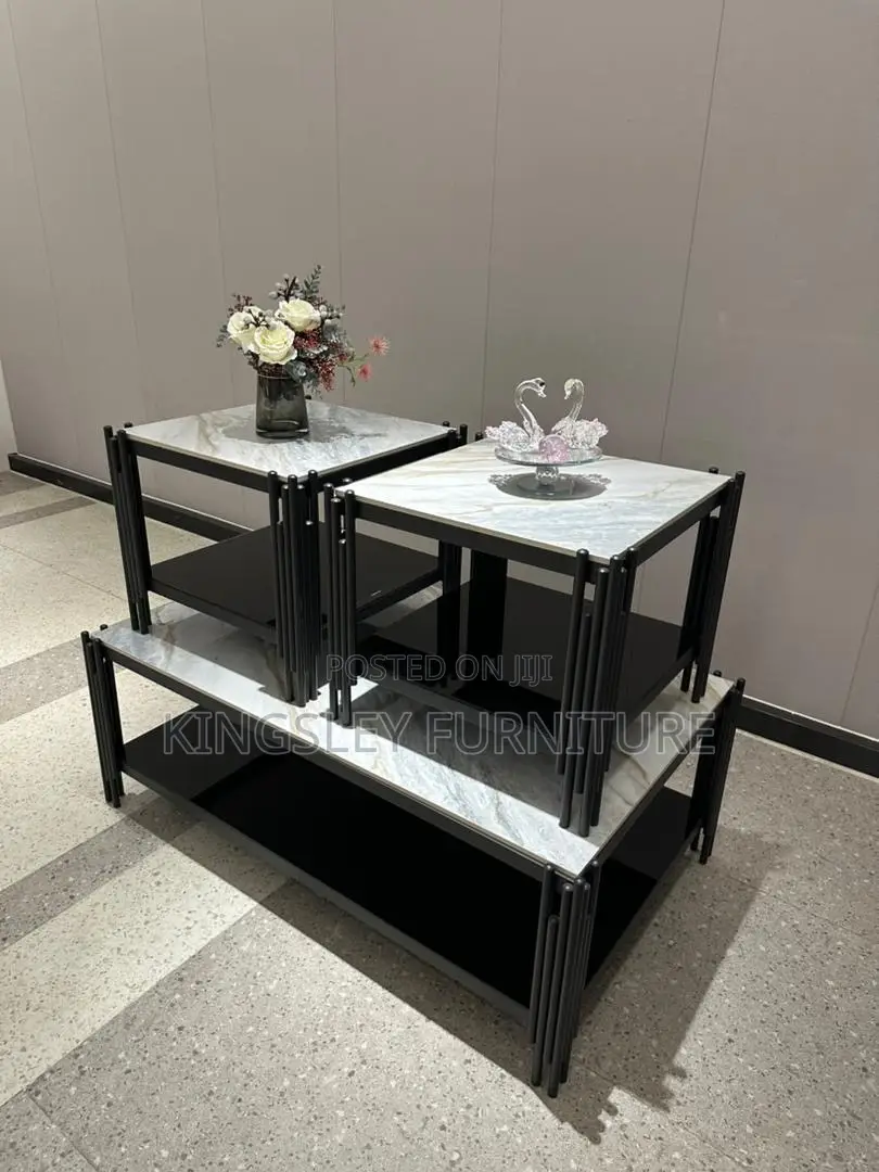 Center Table With 2 Side Stool