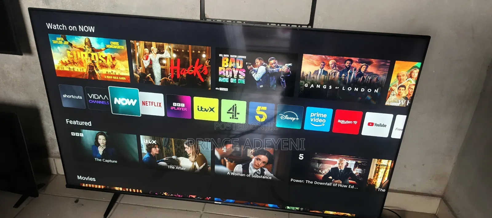65 Inches Ultra Slim Qled E7h (2025 Model) Hisense Smart Tv