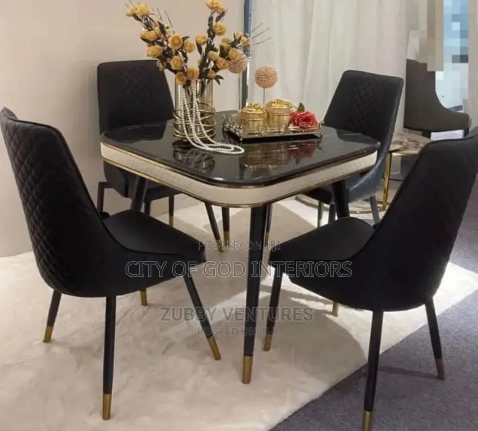 Classic Imported Dining Table Set by 4