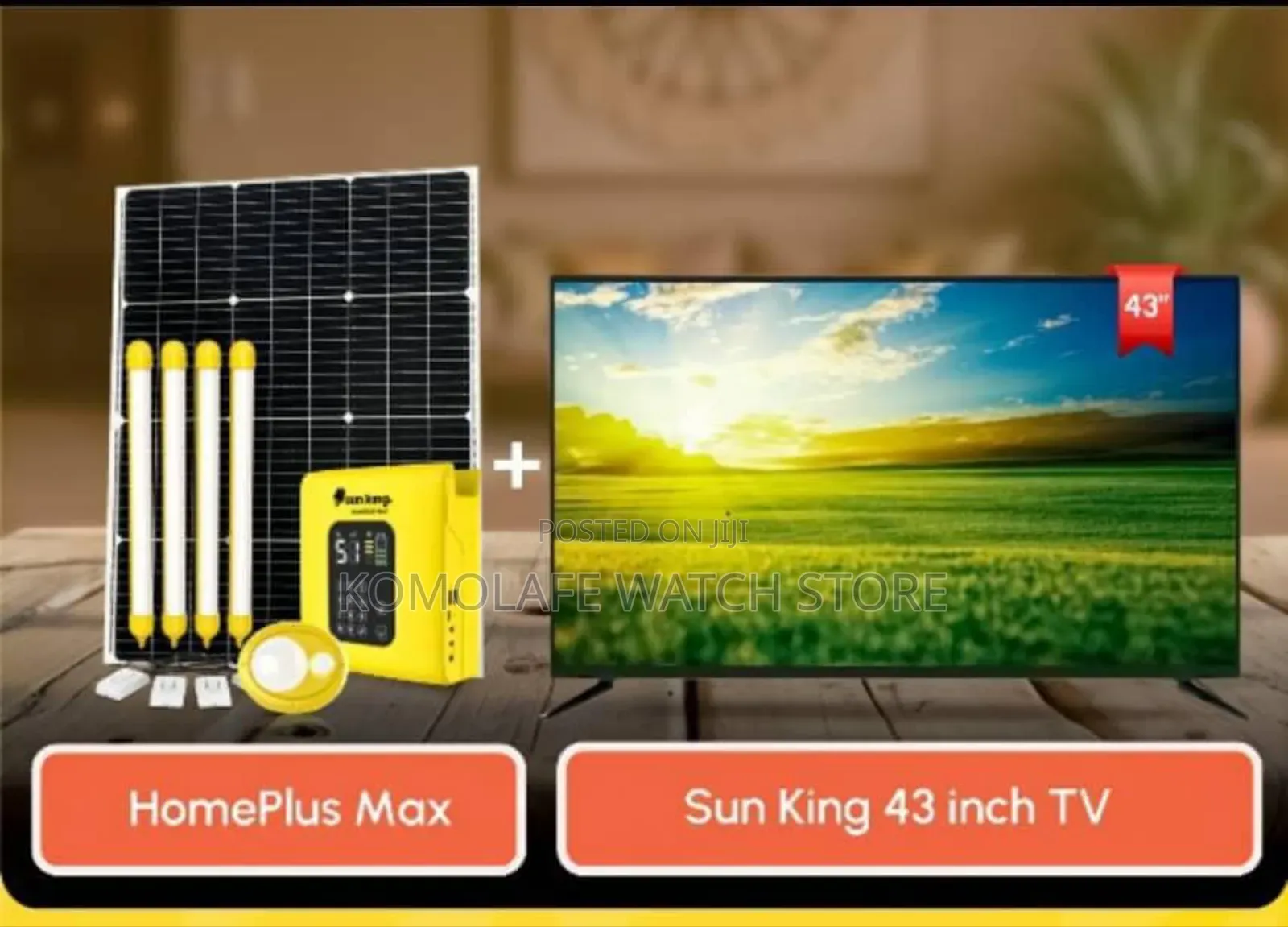 Sunking Solar 43" Inches With Homeplus Max