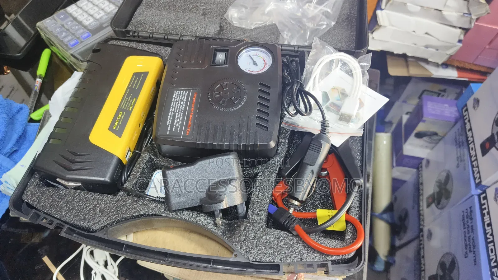 High Power Jump Starter and Air Compressor