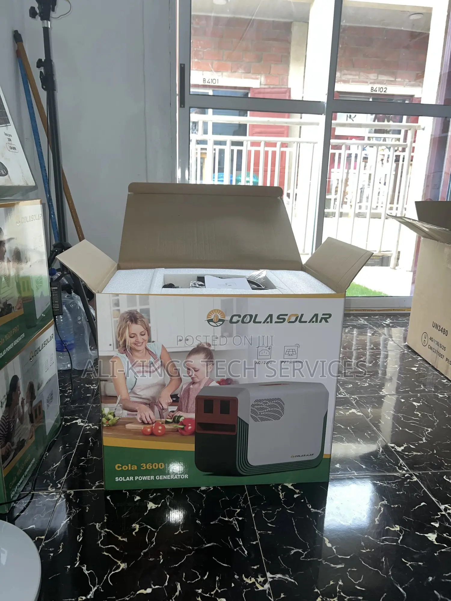 Cola 3600 Solar Generator (1200 Watts With 3.6kwh)