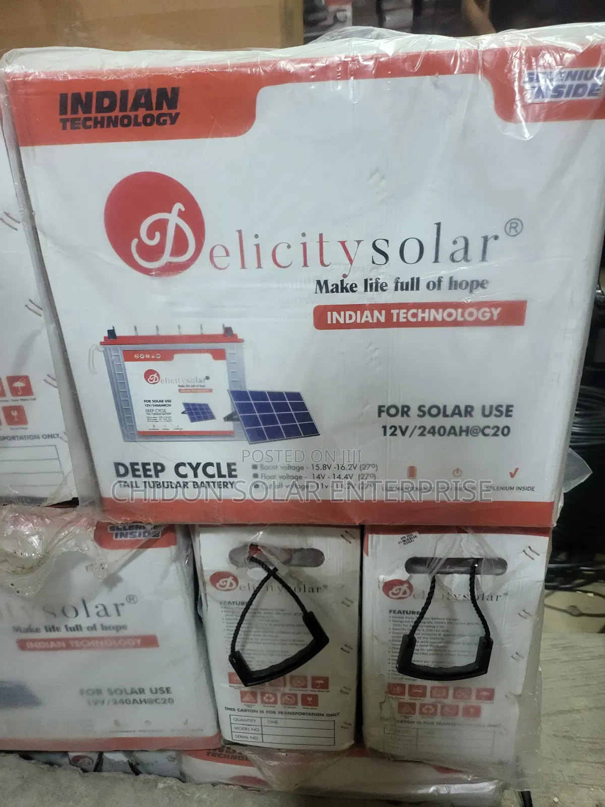 240ah 12v Delicity Tubular Battery