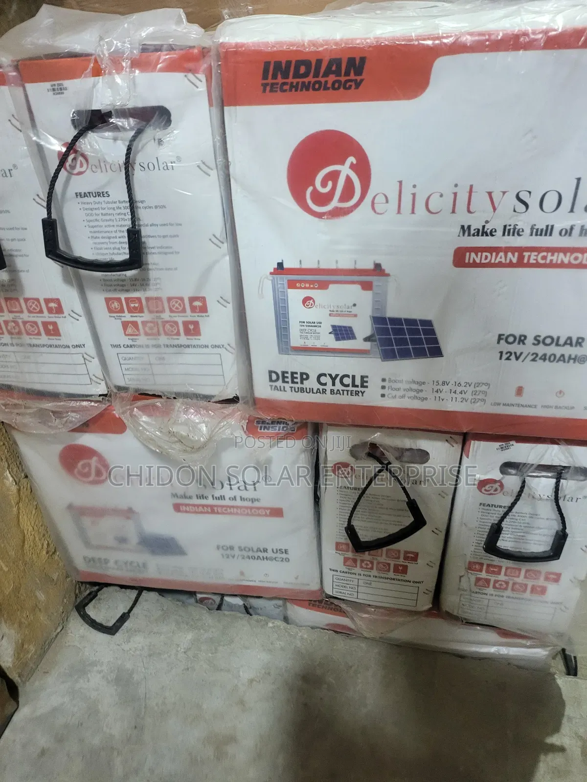 240ah 12v Delicity Tubular Battery