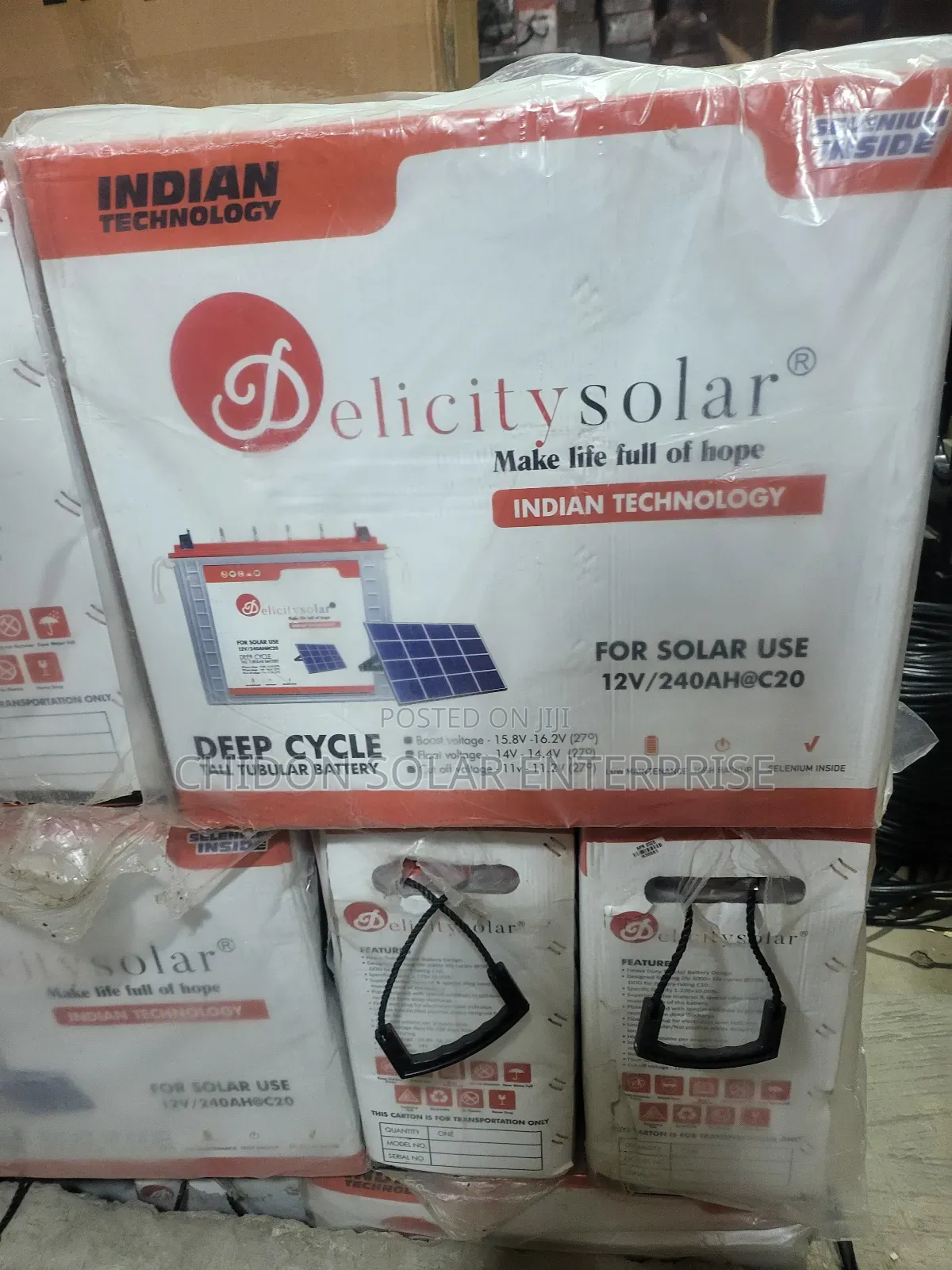 240ah 12v Delicity Tubular Battery