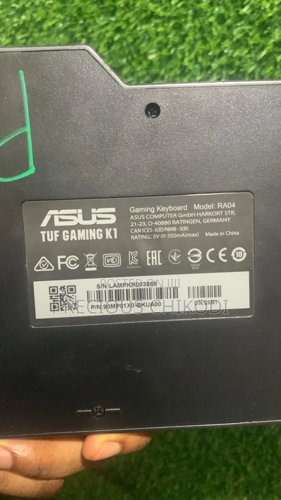 Asus Tuf Wired Gaming Keyboard With RGB Light