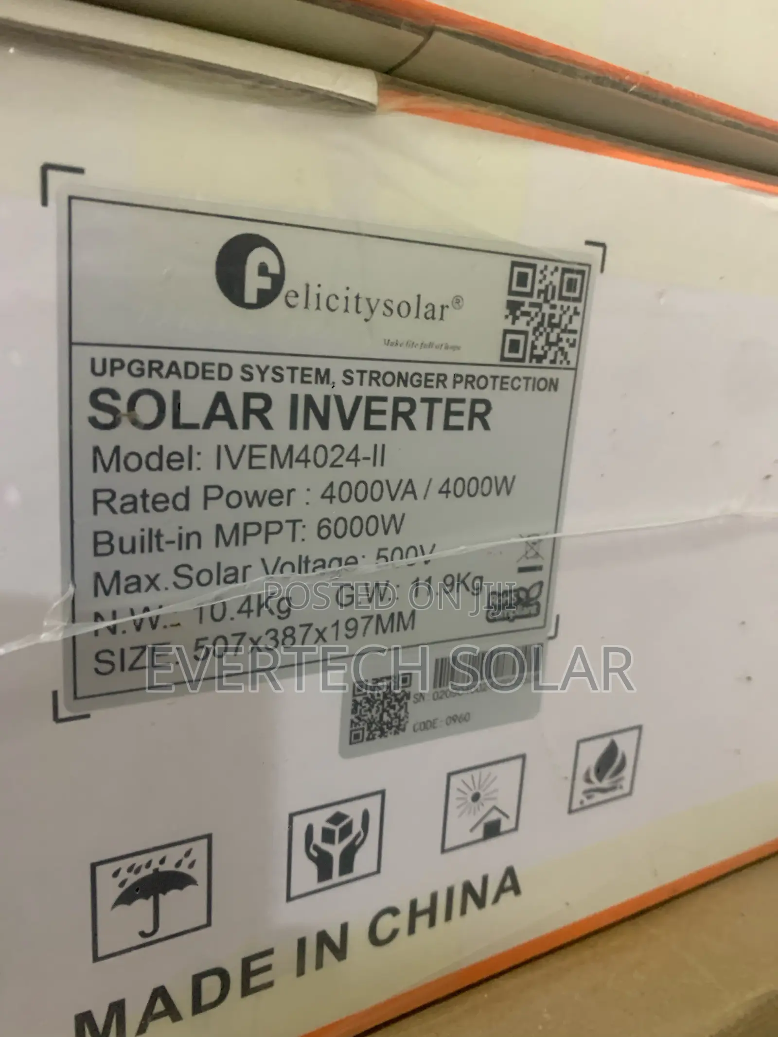 4kva 24v Ivem Felicity Hybrid Non-Transformer Based Inverter
