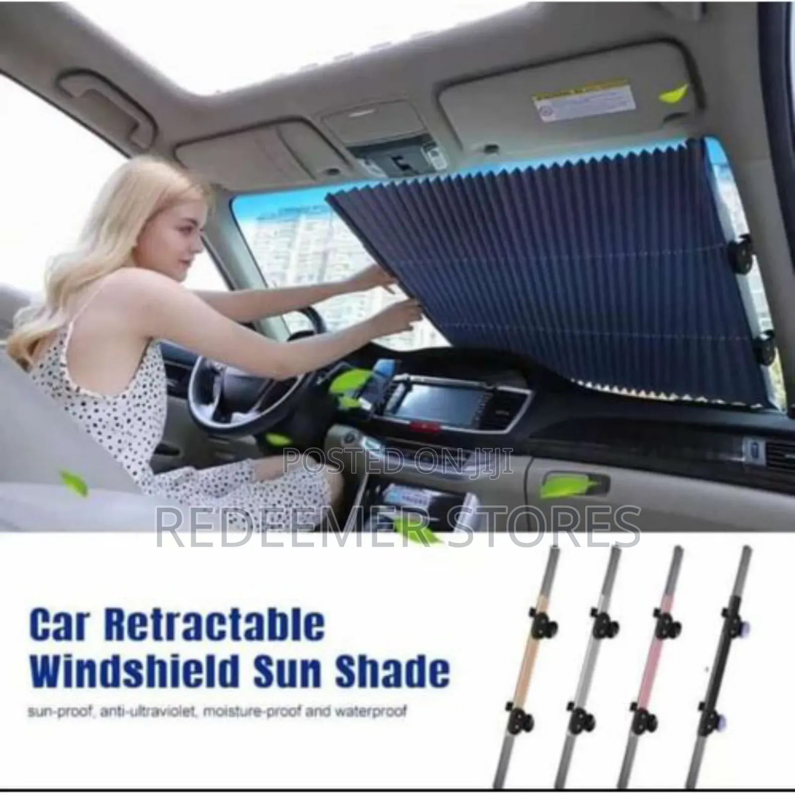 Car Retractable Windshield Sun Shade