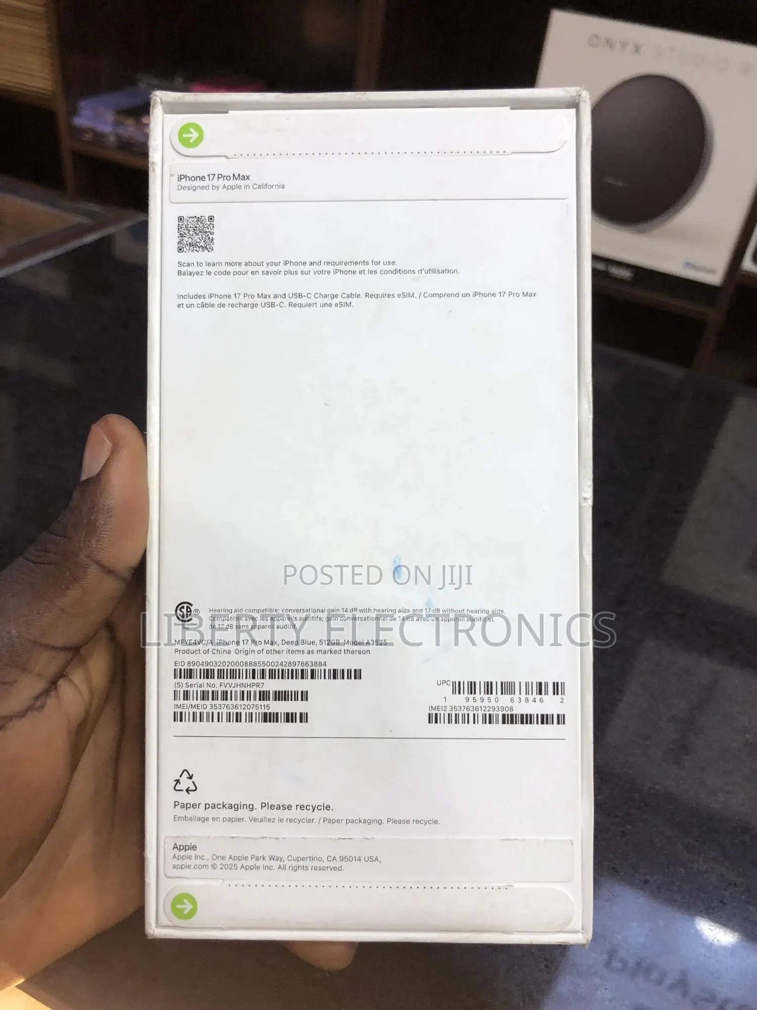 New Apple iPhone 17 Pro Max 512 GB Blue