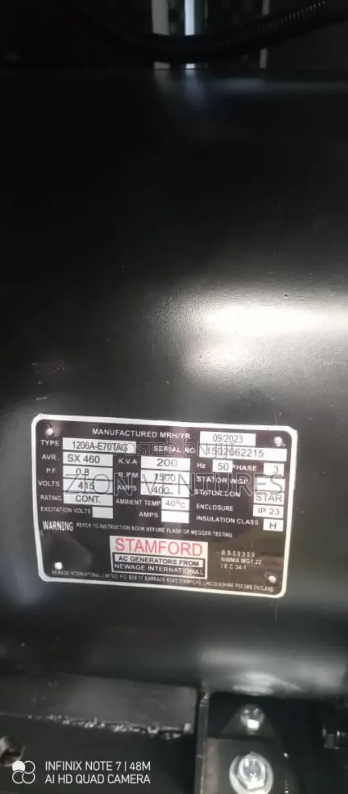200kva Sound Proof Generator