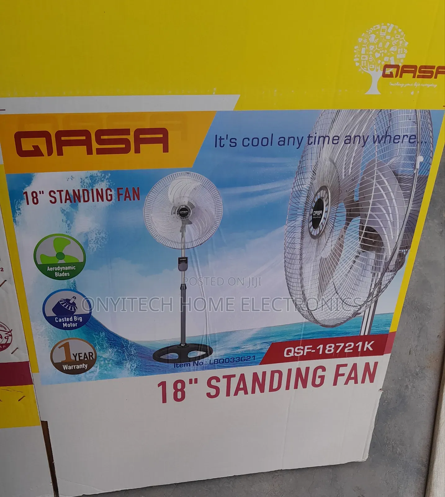 Qasa Standing Fan [18inches]