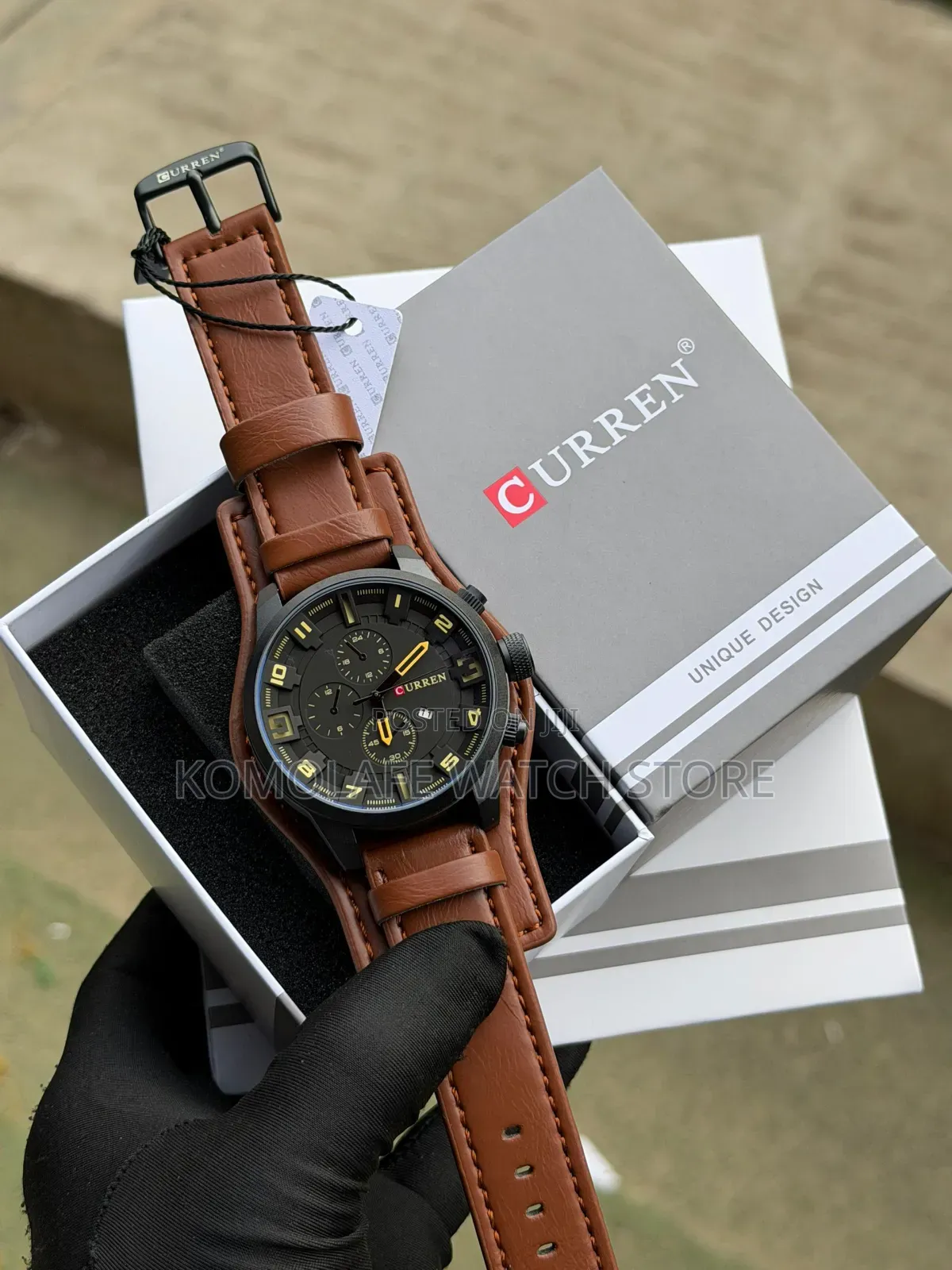 Luxury Curren Leather Watch