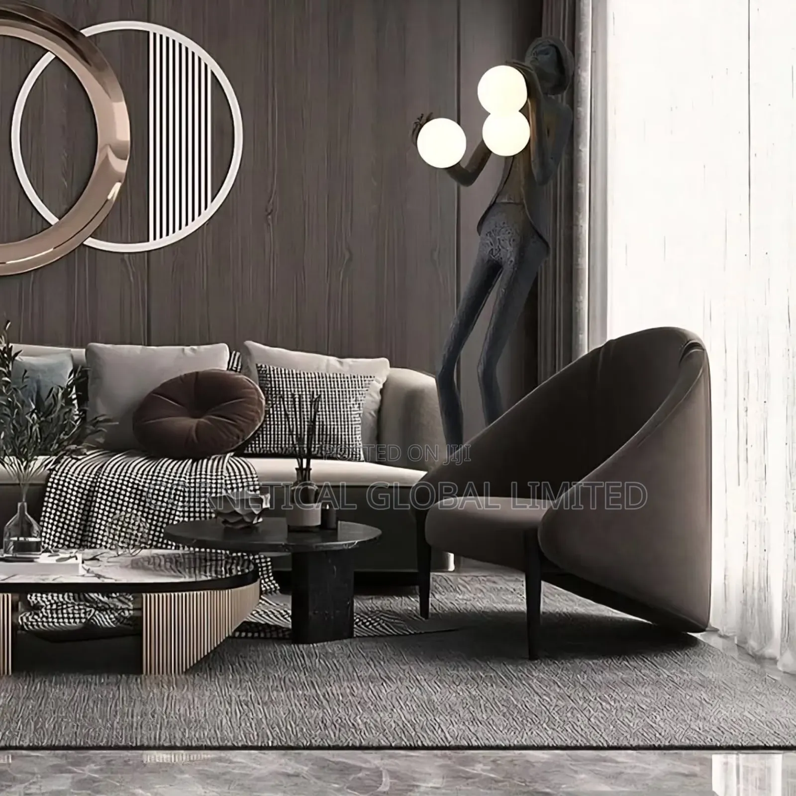Modern Artistic Floor Lamp (Human Sculpture Design)