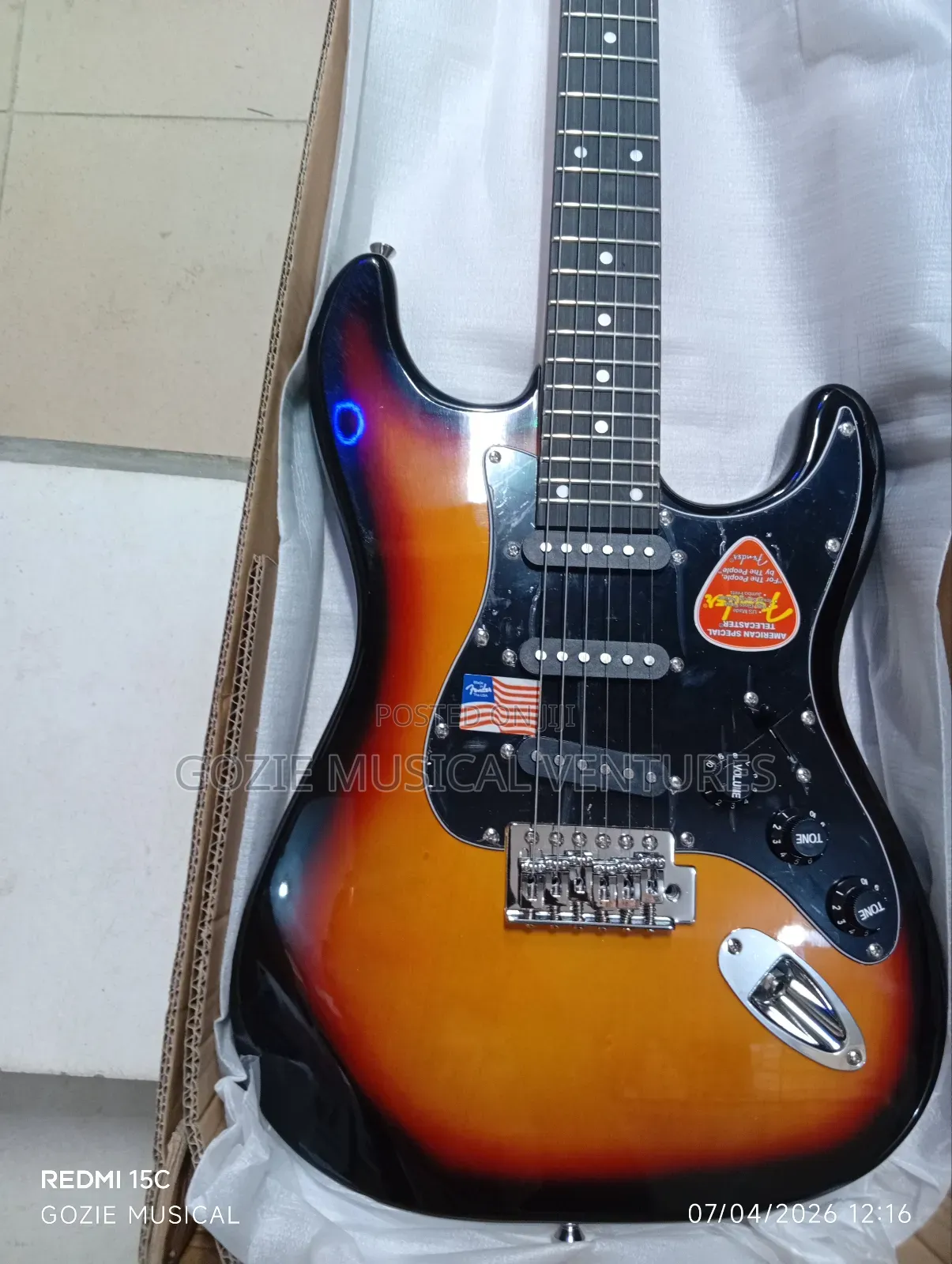 Fender Stratocaster Electric Lead Guitar Red Colour