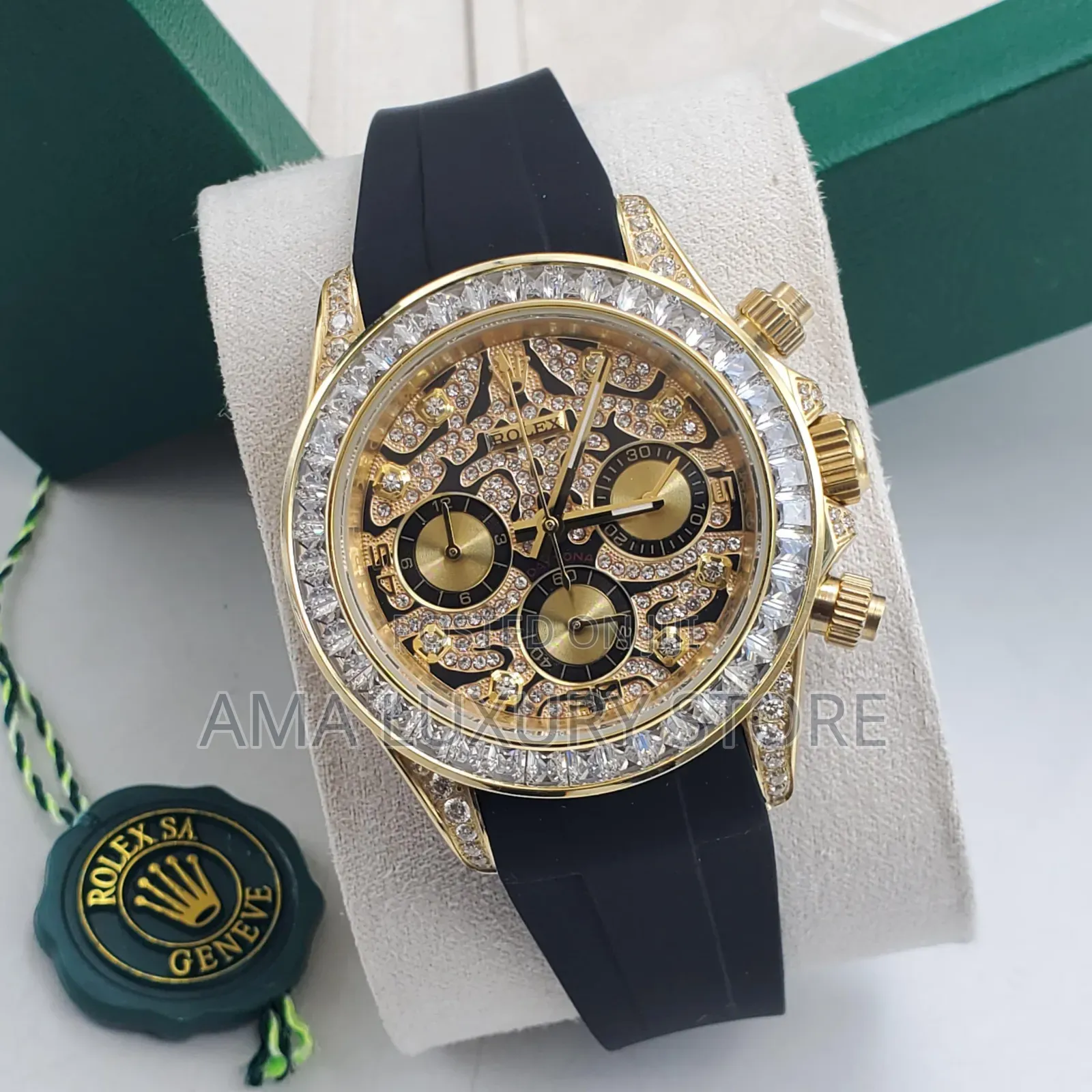 Rolex Luxury Rubber Strap Men's Wristwatches
