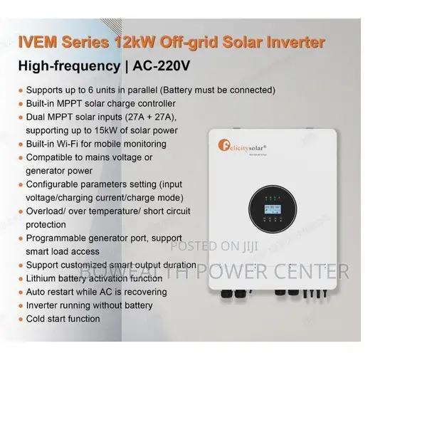 Felicity12kva 48v Hybrid Inverter With 15000w MPPT Controller