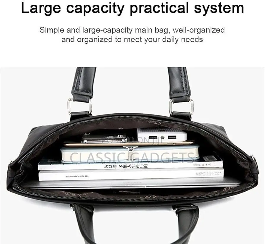 Men's Portable Briefcase Waterproof Oxford Cloth Laptop Bag