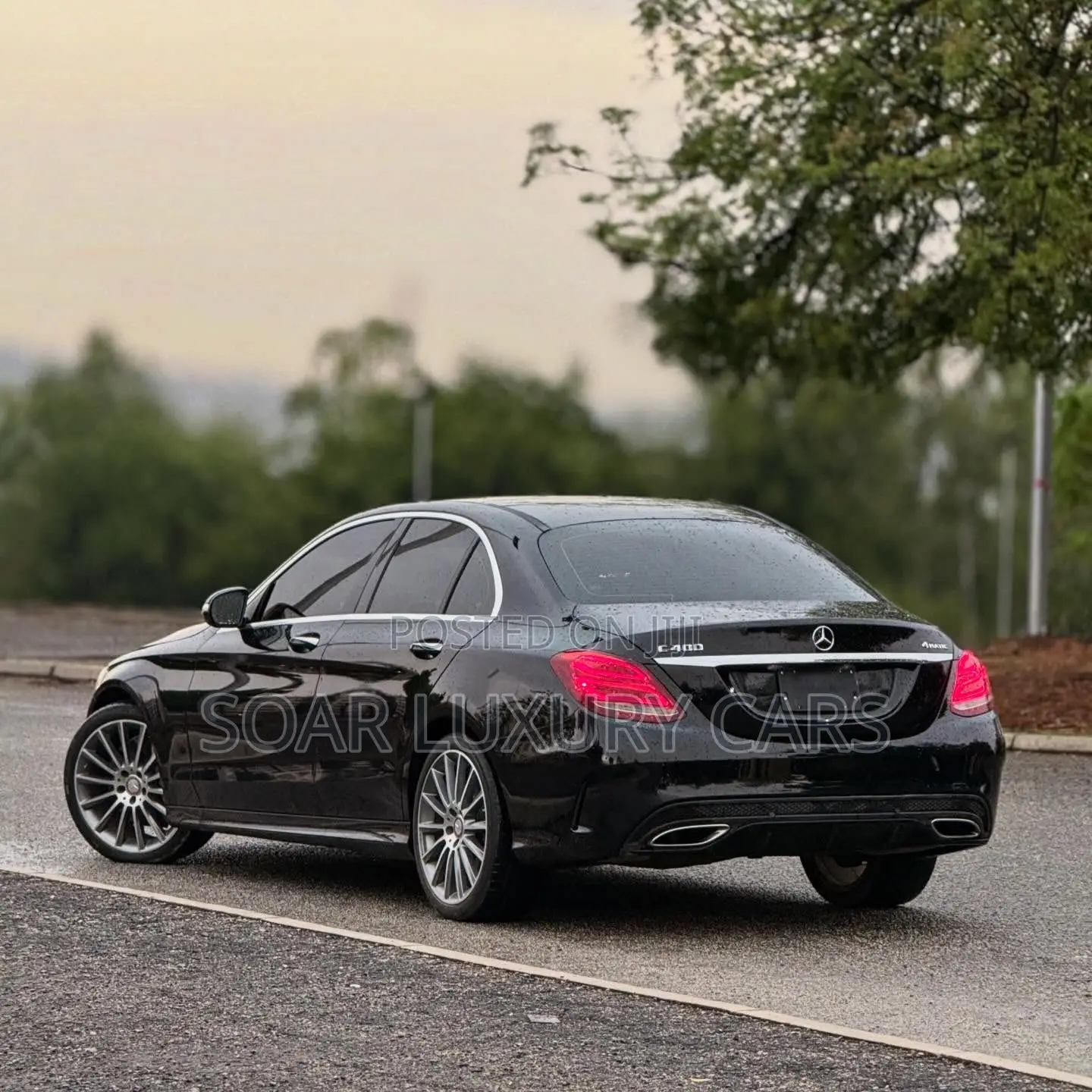 Mercedes-Benz C400 4Matic AWD Sedan (3.0L V6 7A) 2015 Black