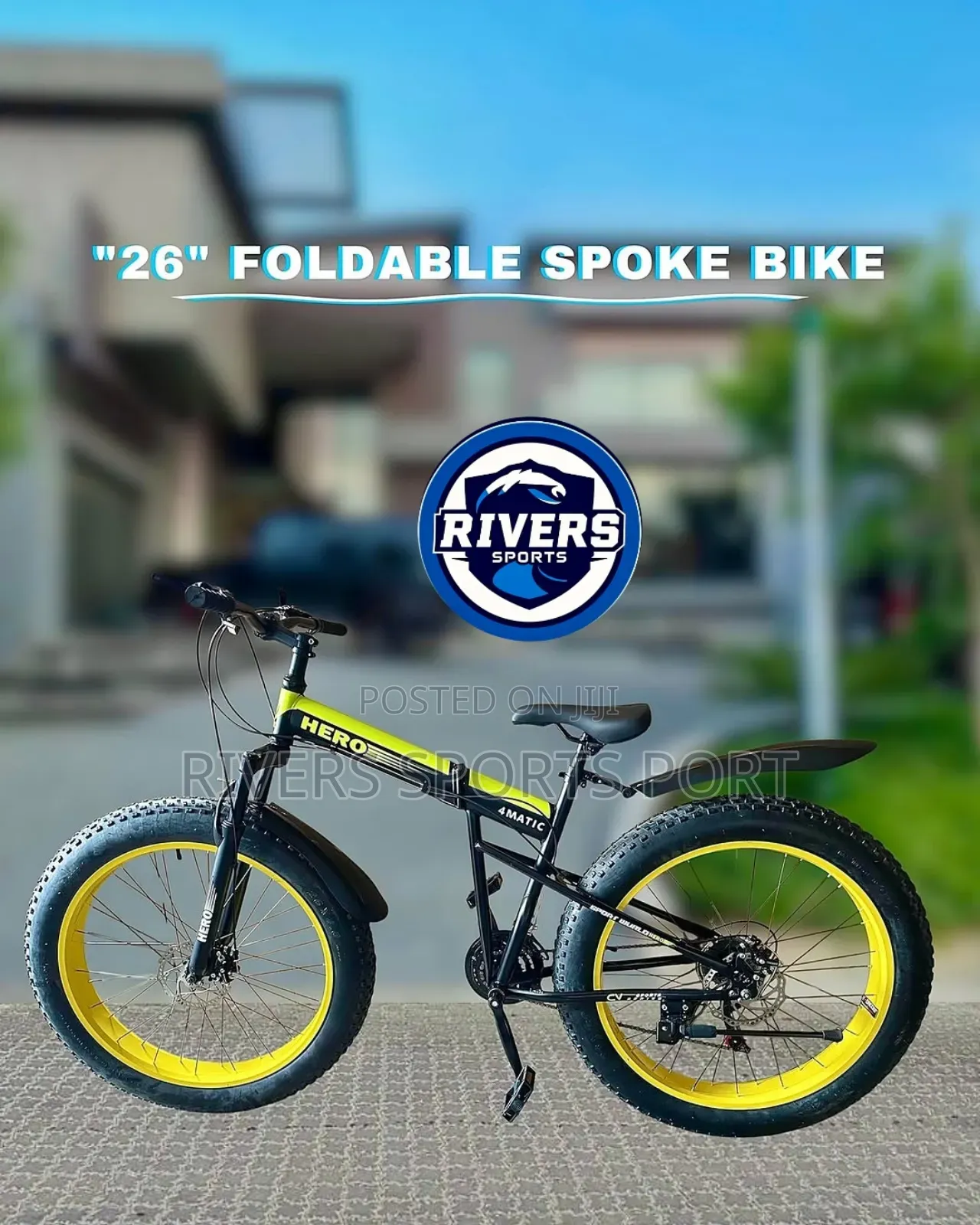 Hero 4matic Foldable 26" Wheel Bike Tyre Fat Tyre Bicycle