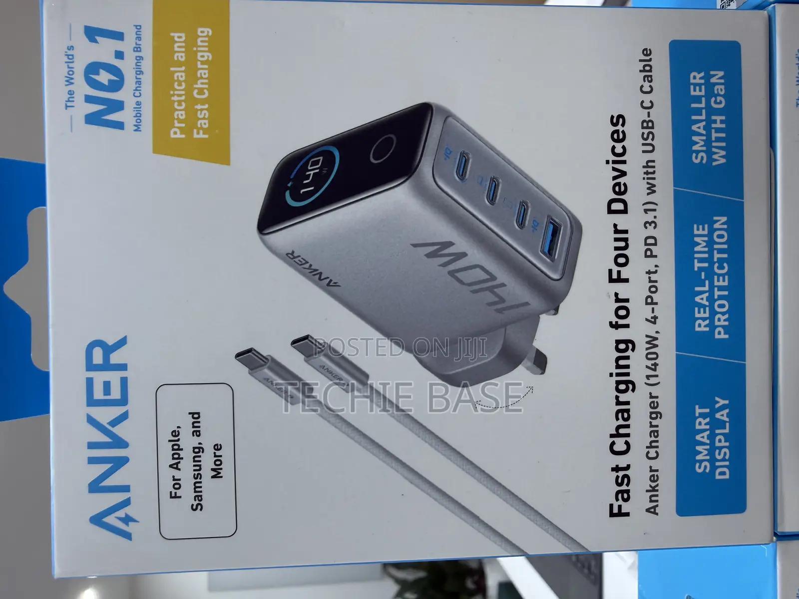 Anker 140w 4-in-1 Charger (3-Pin Connector)