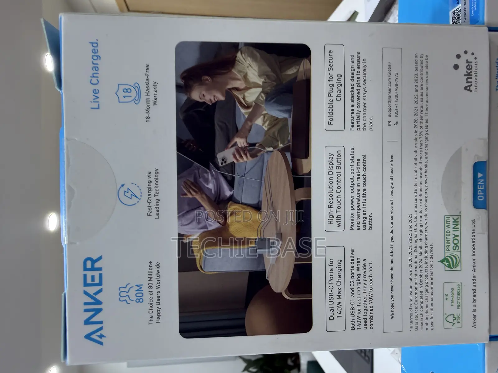 Anker 140w 4-in-1 Charger (3-Pin Connector)