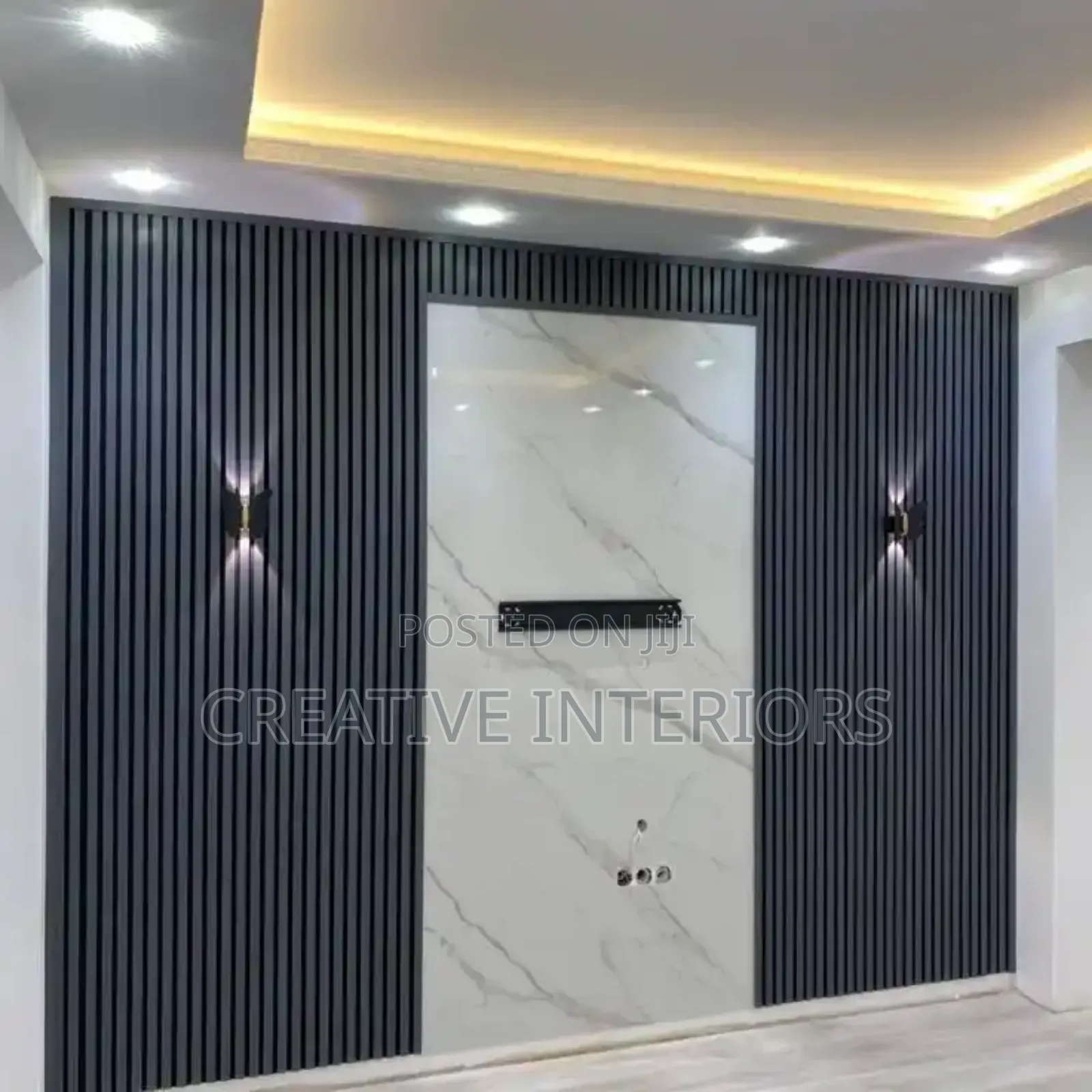 Fluted Panel Tv Console