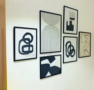 Haus and Hues Black Abstract Wall Art