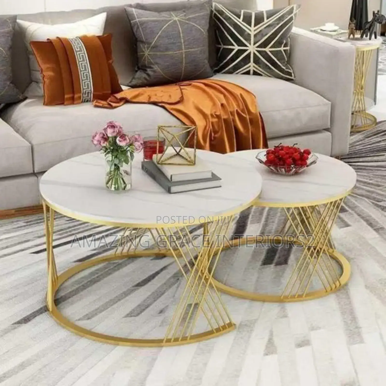 2 in 1 Marble Center Table