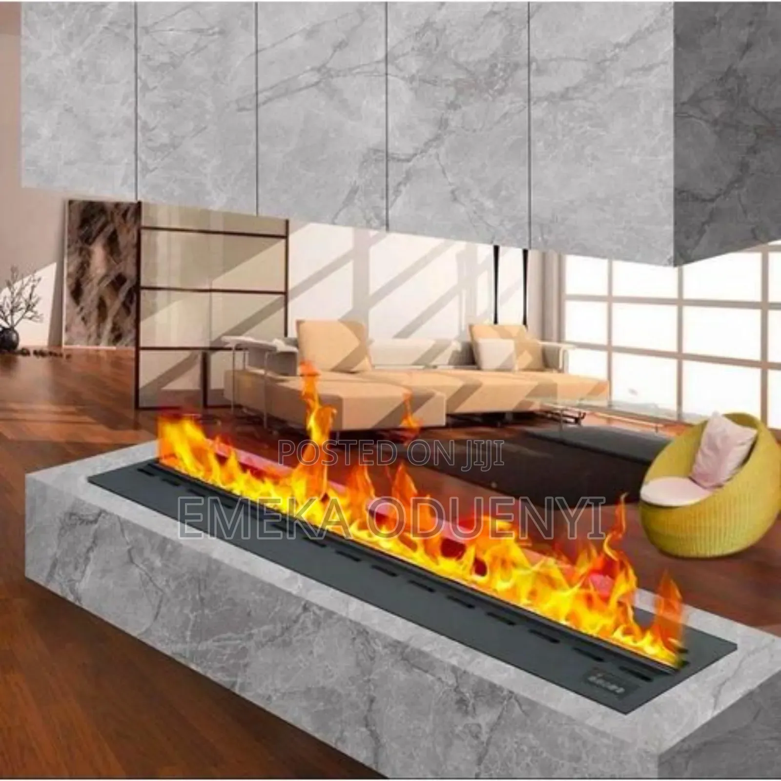 Modern Electric 3d Water Vapor Fireplace- 1mtr