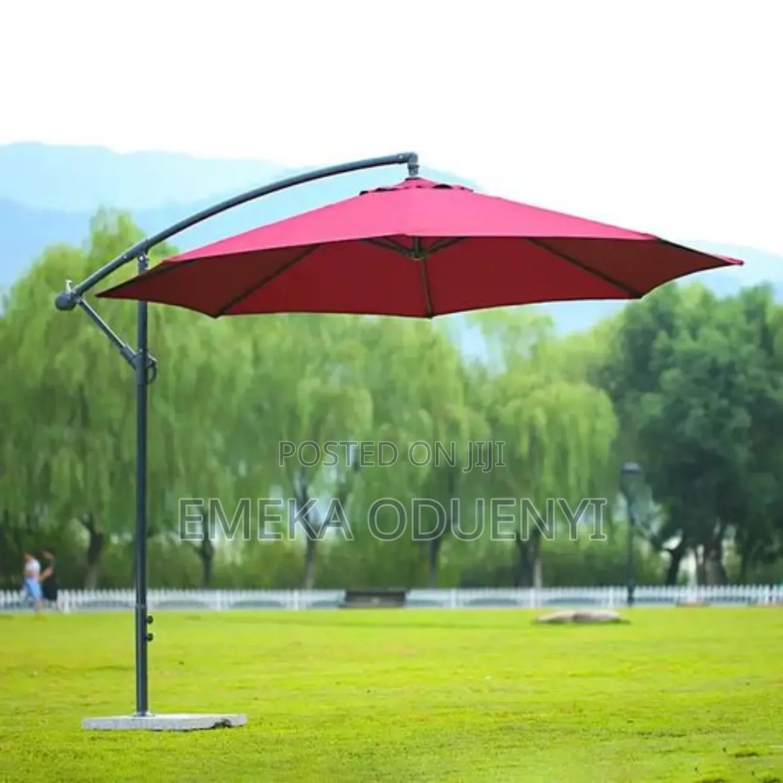 Sunshade Outdoor Waterproof Garden Umbrella - Red