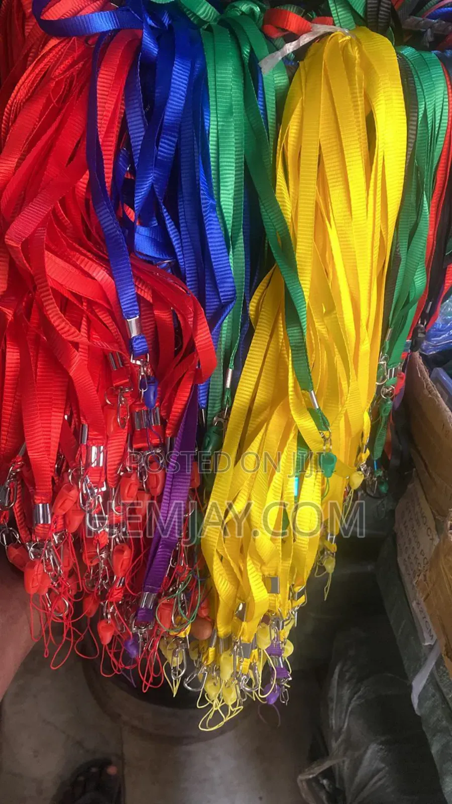(50pcs) Multicolor Card Holder Neck Belt. (Click to See More Images)