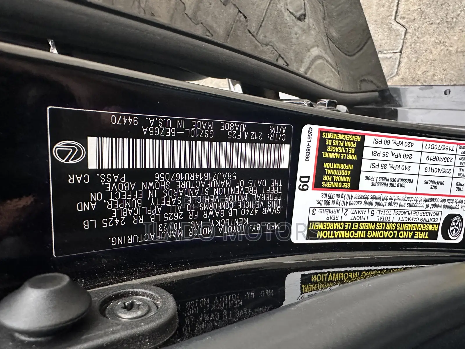 Lexus ES 350 F SPORT Handling FWD 2024 Black