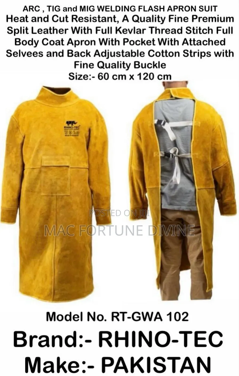 Rhino-tec Welding Fire Gown(Fire Resistance Gown)