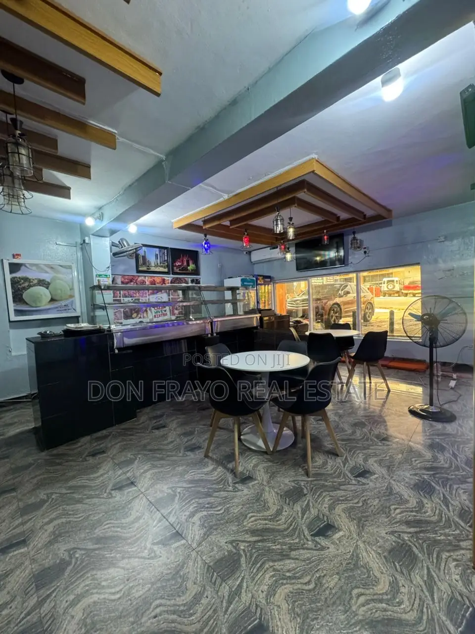 Fully Furnished Eatery Lounge, Car Wash Space to Let at New Bodija