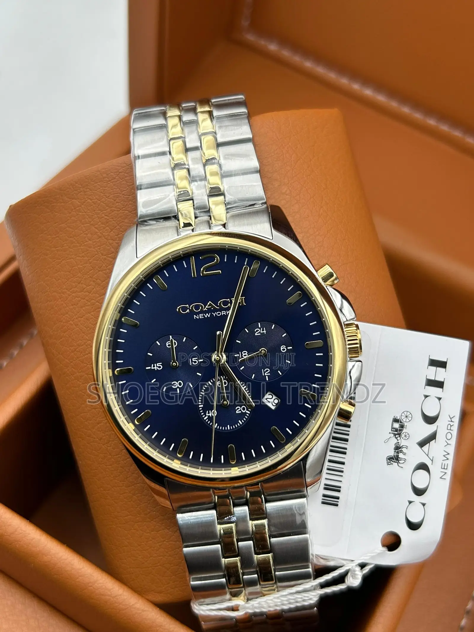 Coach Chain and Leather Strap Watches