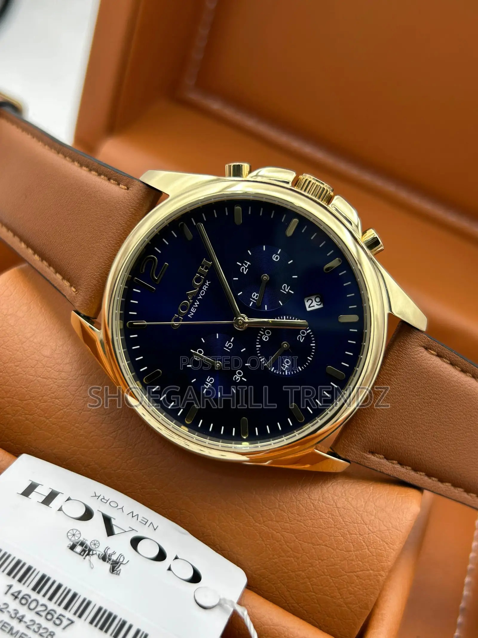 Coach Chain and Leather Strap Watches