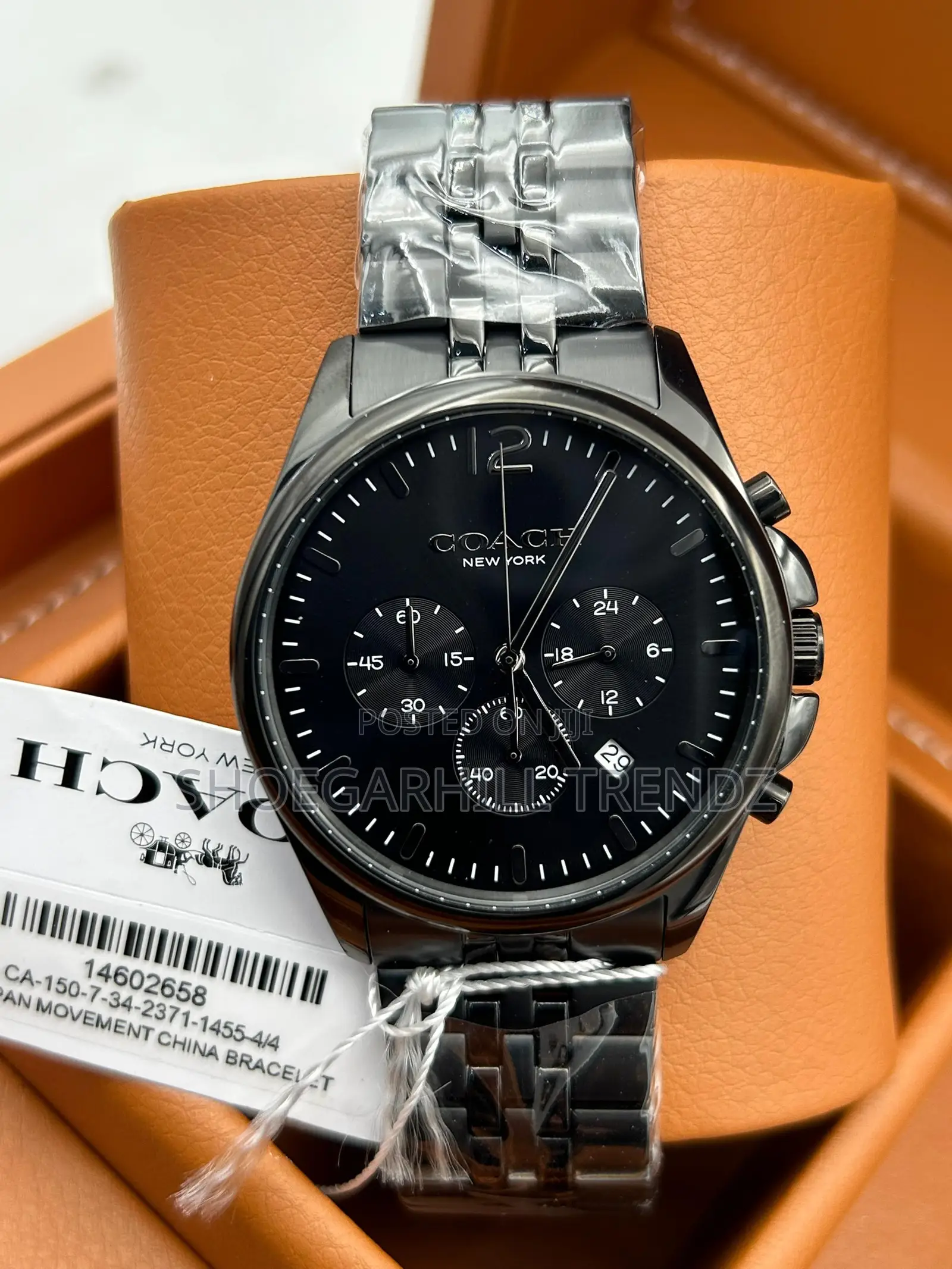Coach Chain and Leather Strap Watches